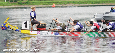 Competencia en dragon boat por una buena causa en Reino Unido